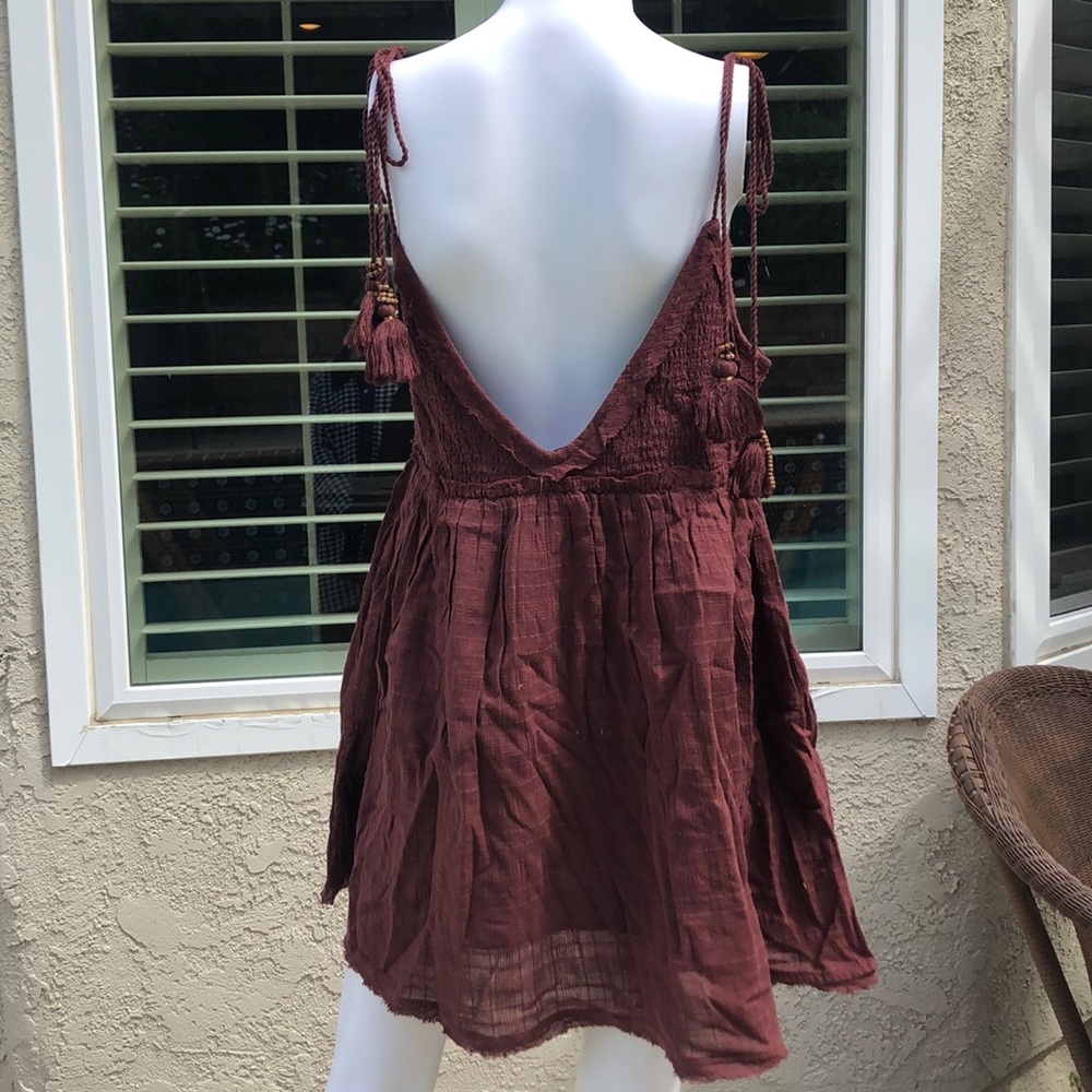 Free People Sun Drenched Mini Dress Sz XS - Picture 7 of 8